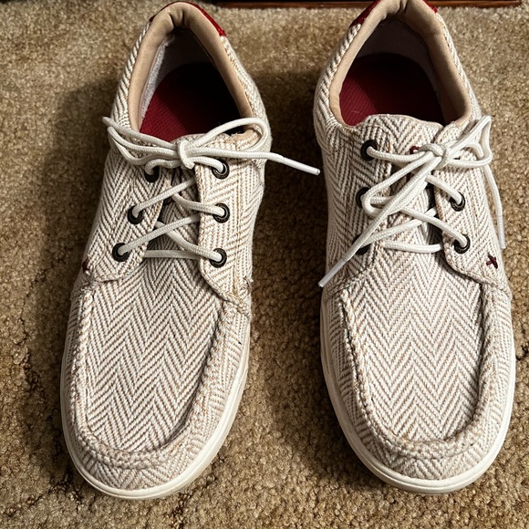 Twisted X Shoes - Twisted X Beige Herringbone Women's Sneakers